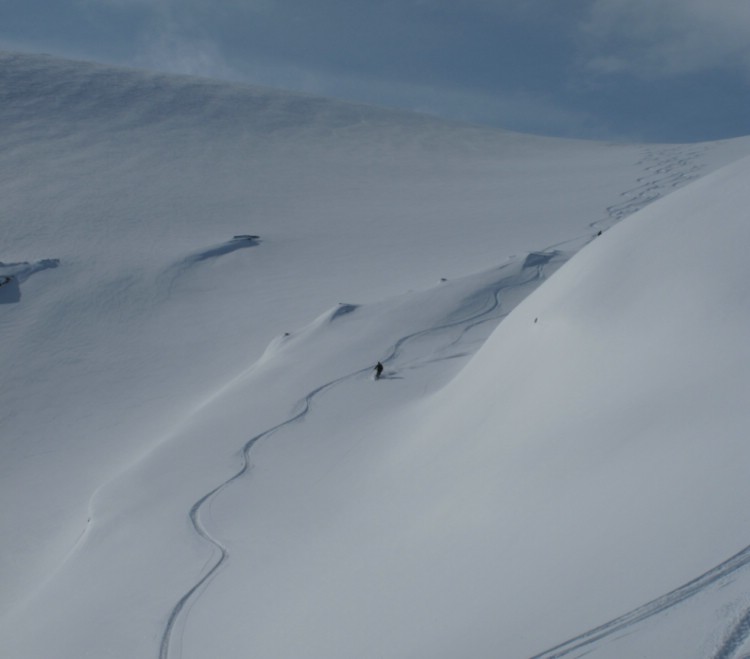 Heliskiing in the Abisko area. Arctic Combo week April 2012. Photo: Magnus Strand