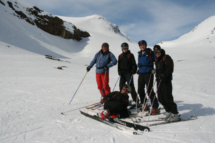 Heliski Riksgränsen 5 maj 2009. Foto: Andreas Bengtsson