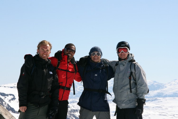 Team Denmark. Heliski Riksgränsen, Sweden. May 17, 2009. Photo: Andreas Bengtsson